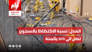 العدل: نسبة الاكتظاظ بالسجون تصل الى 300 بالمئة