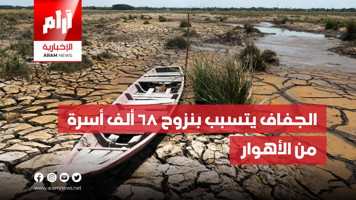 الجفاف يتسبب بنزوح 68 ألف أسرة من الأهوار
