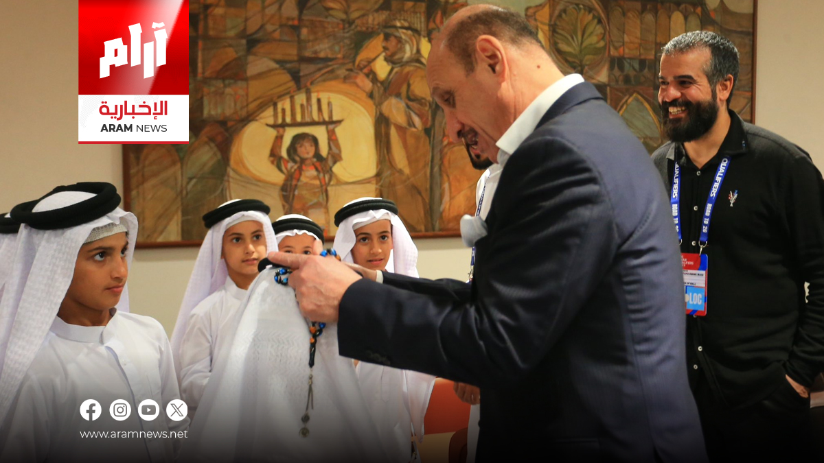 استقبال رسمي لوفد المنتخب الإماراتي في مطار البصرة بحضور عدنان درجال ومسؤولي المحافظة